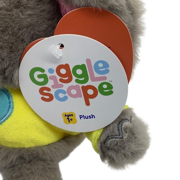 Giggle Scape Plush Elephant Toy With Yellow Shirt Ages 1+ NEW NWT 7” - Picture 2 of 7